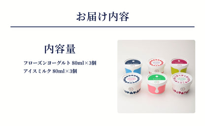 【復興支援】notono フローズンヨーグルト・アイスミルク詰合せ（6個入）