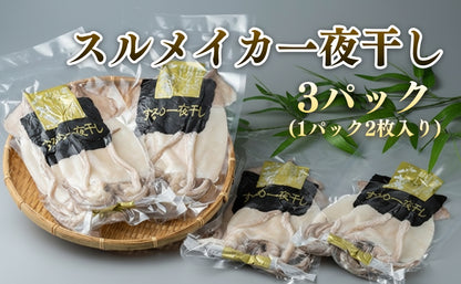 するめいか一夜干しセット 2枚x3パック