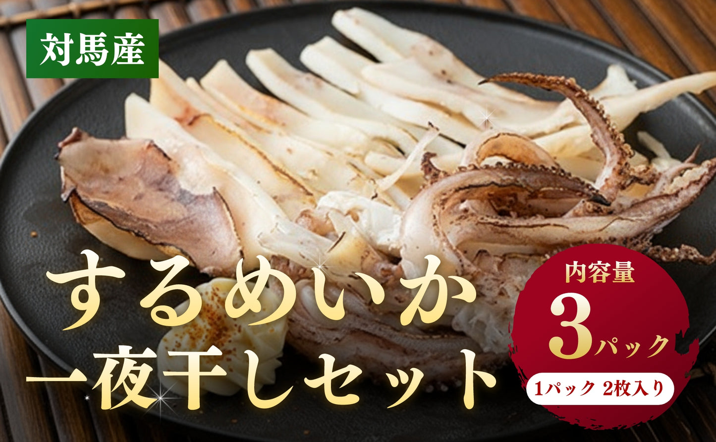 するめいか一夜干しセット 2枚x3パック
