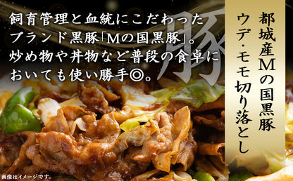 【特別返礼品】宮崎牛(A5)&都城産「Mの国黒豚」1.6kg食べ比べ！
